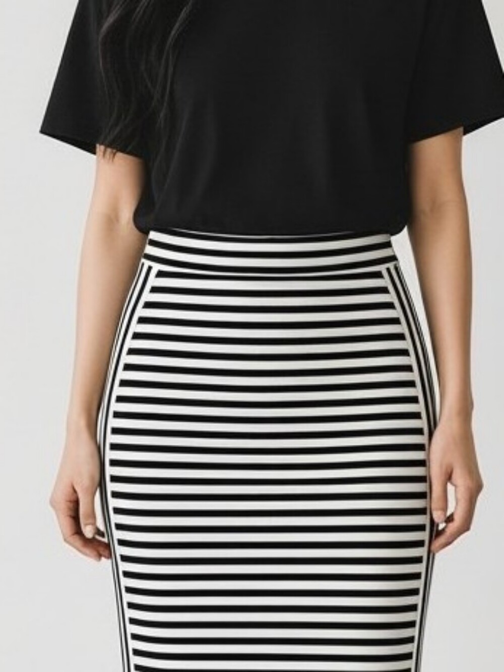 Banana Republic Work-to-Weekend Striped Pencil Skirt